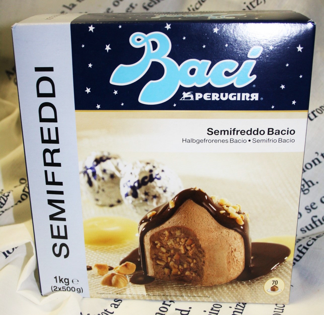 1 Kg ( 70 Porzioni ) Semifreddo Bacio Docello Perugina Nestlè